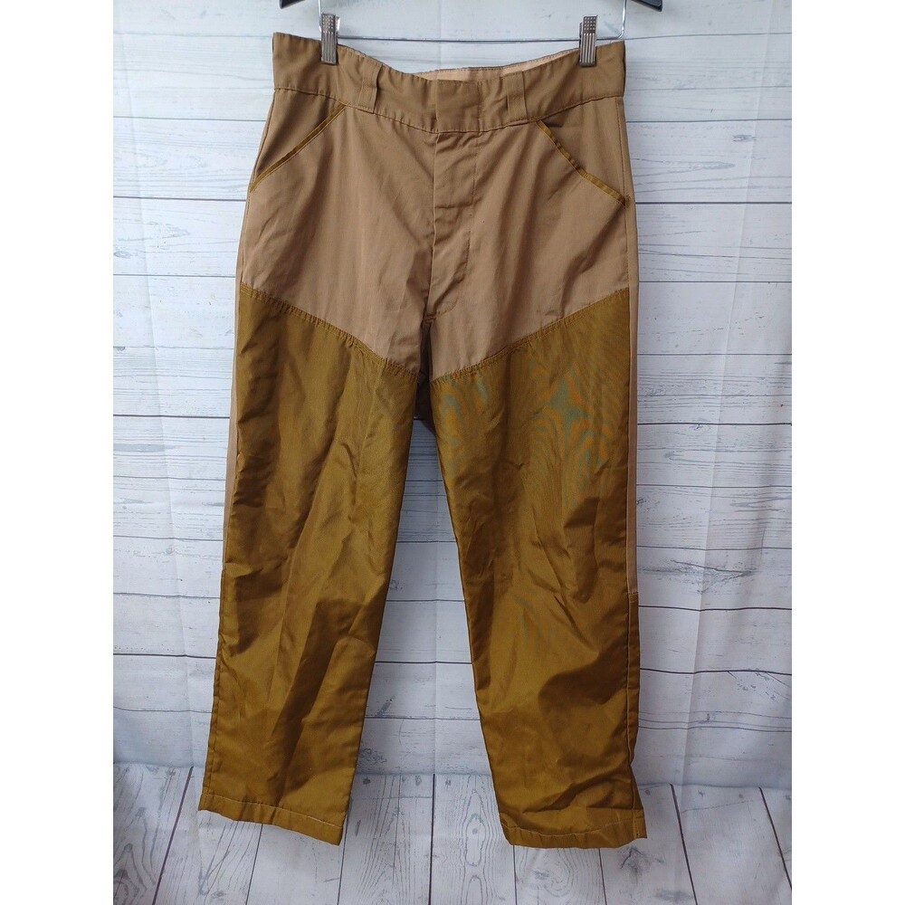 Vtg Outdoor Gear Hunting Brush Guard Pants Beige Brown Sz 34X28